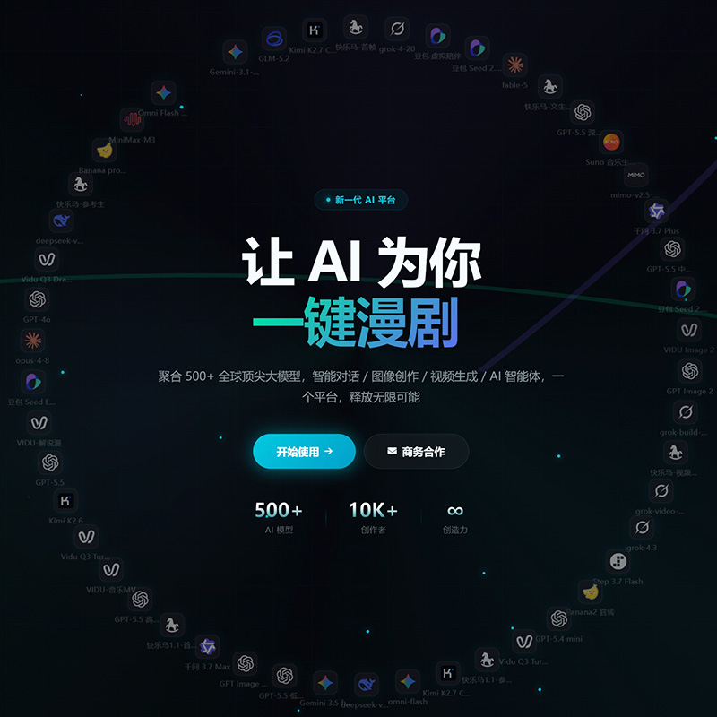 多场景AIGC创作画面示例
